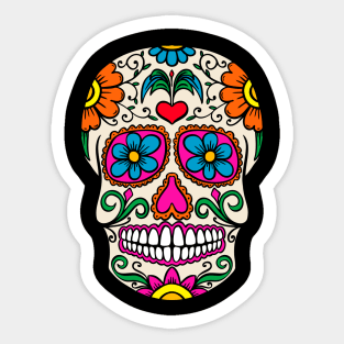 colorful Calavera Sticker